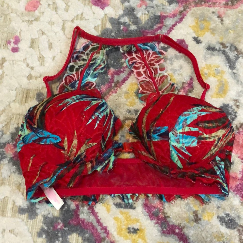 VS (Pink) Red Push Up Bra.